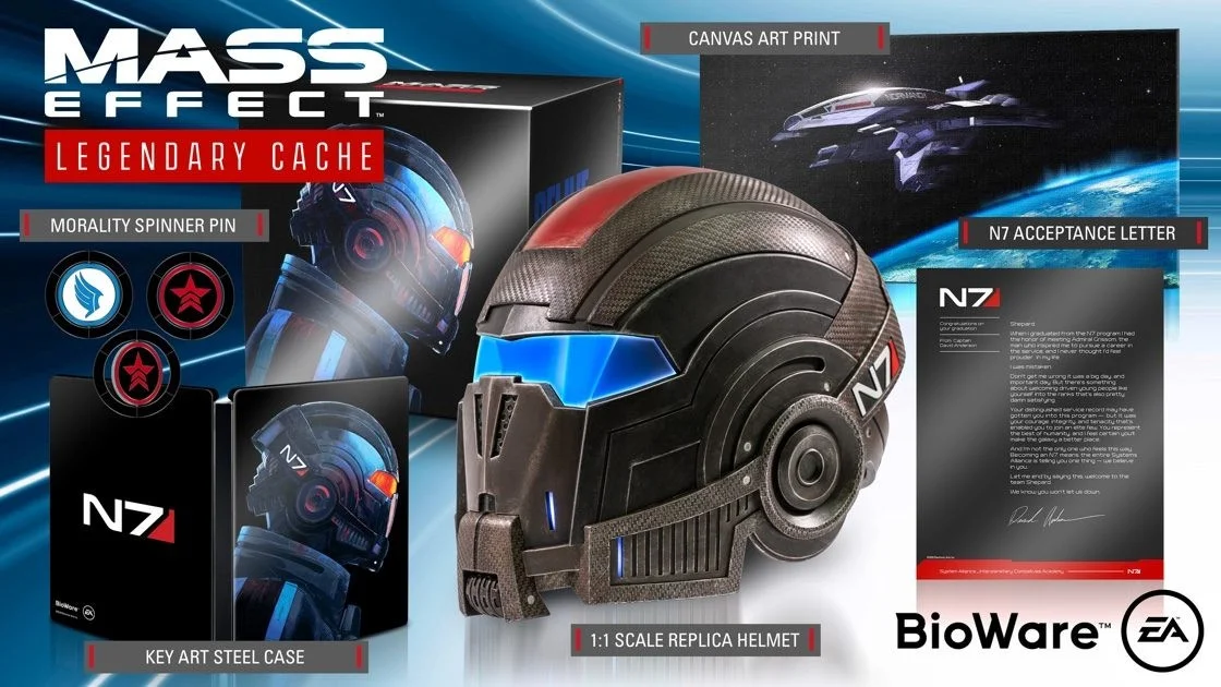 В коллекционку ремастера Mass Effect вошёл полноразмерный шлем Шепарда - фото 1