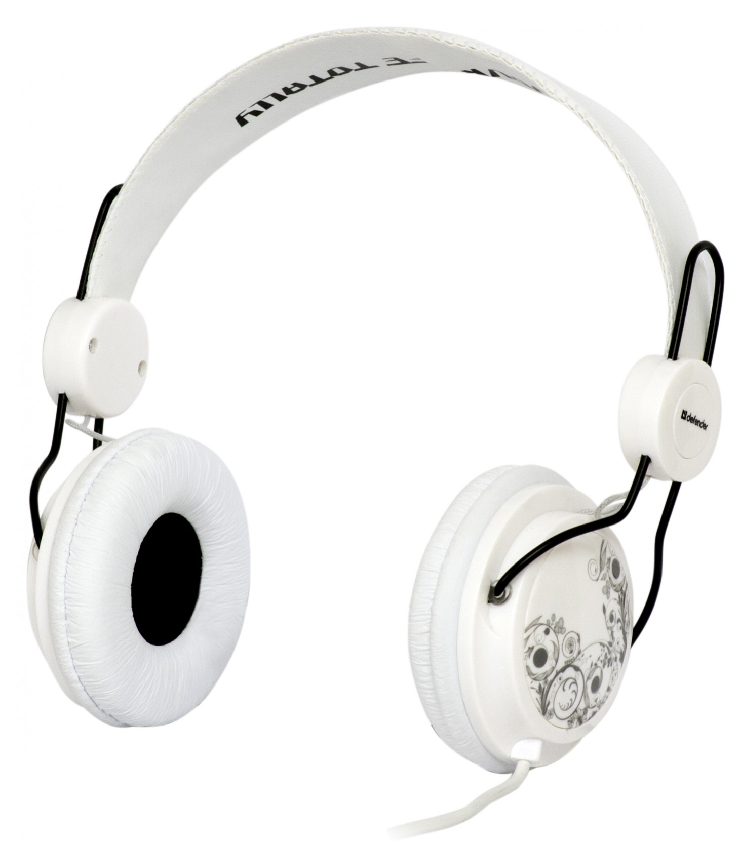 Белоснежные наушники Defender - изображение обложка