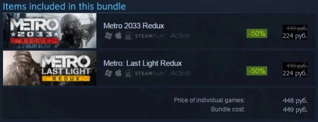 Metro Redux распродают в Steam в честь запуска версии для Mac - фото 1