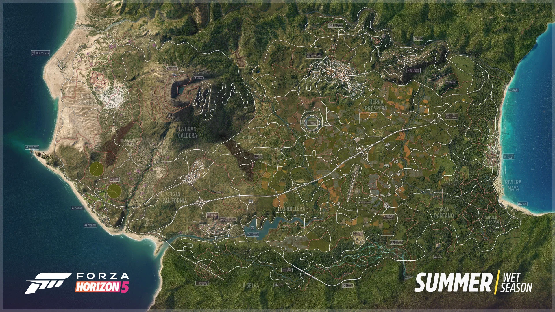 На карте Forza Horizon 5 нашли дорогу к вулкану и длинное шоссе - фото 1