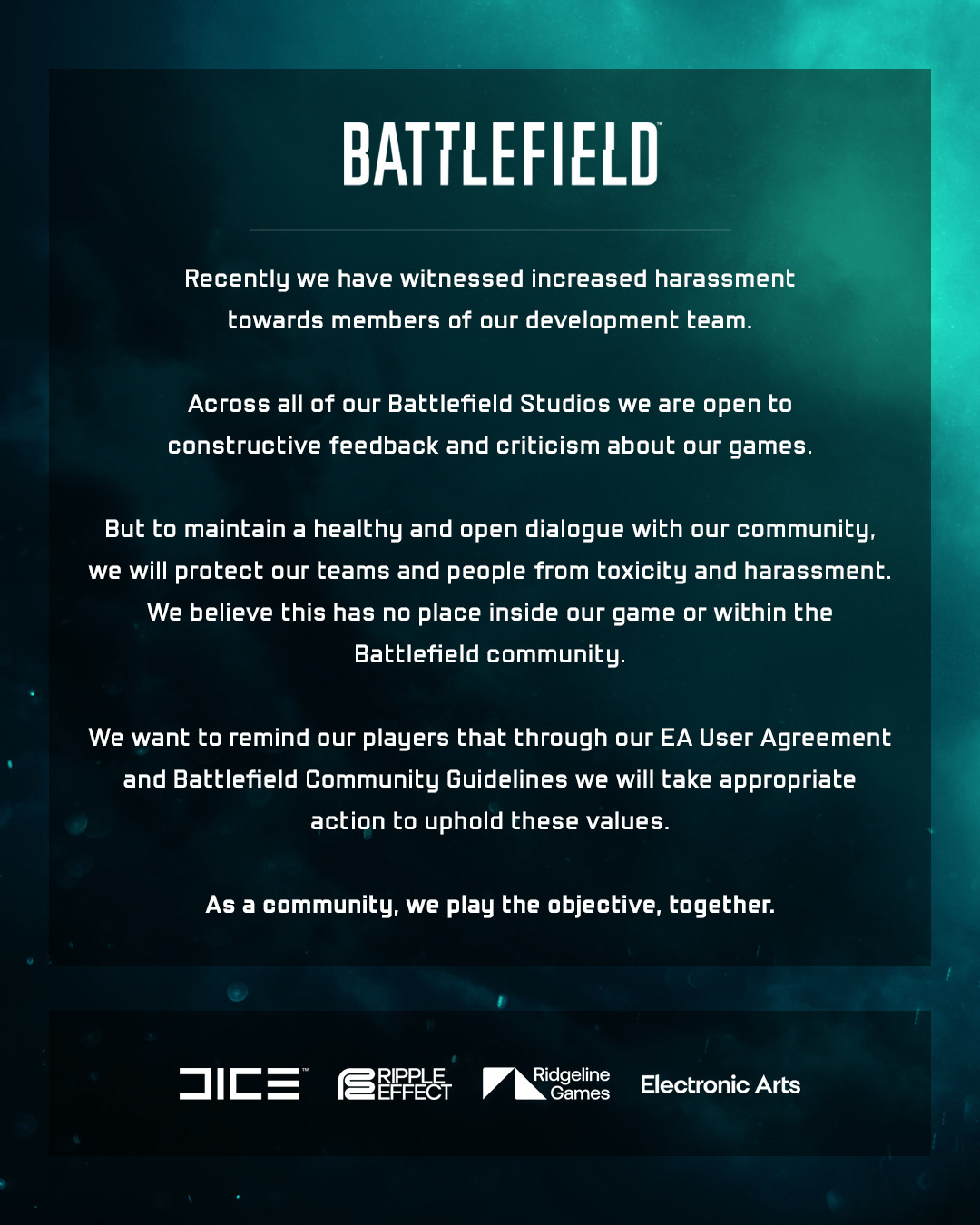 Создатели Battlefield пожаловались на рост агрессии к разработчикам - изображение 1 Создатели Battlefield пожаловались на рост агрессии к разработчикам - фото 1