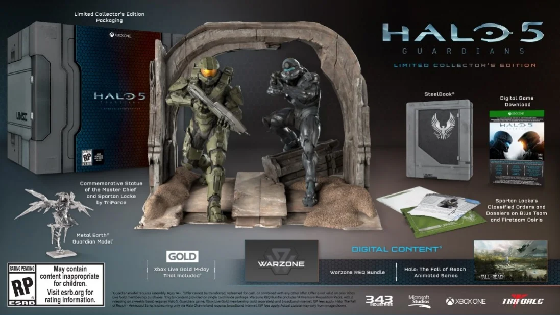 Покупатели коллекционного издания Halo 5: Guardians получат игру на диске - фото 1