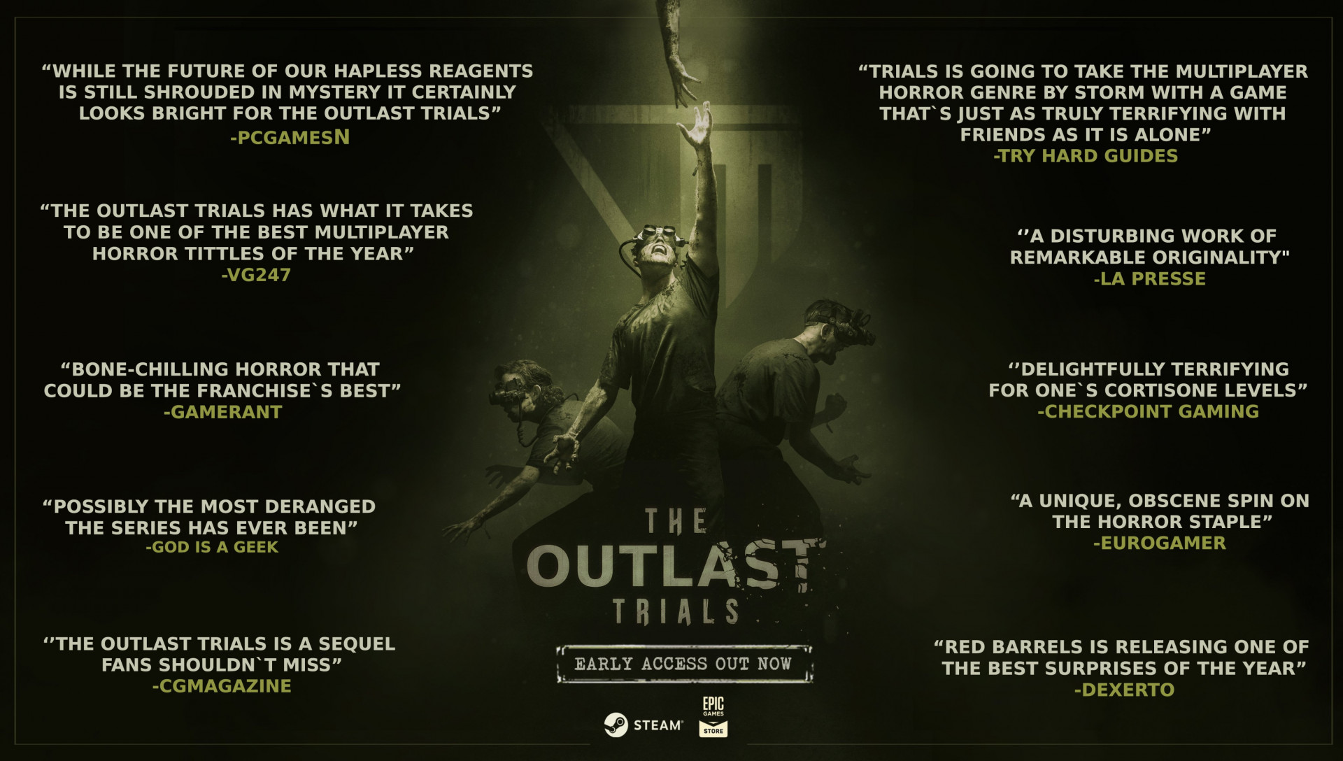 Полмиллиона за неделю: авторы The Outlast Trials похвастались достижениями - изображение 1 Полмиллиона за неделю: авторы The Outlast Trials похвастались достижениями - фото 1