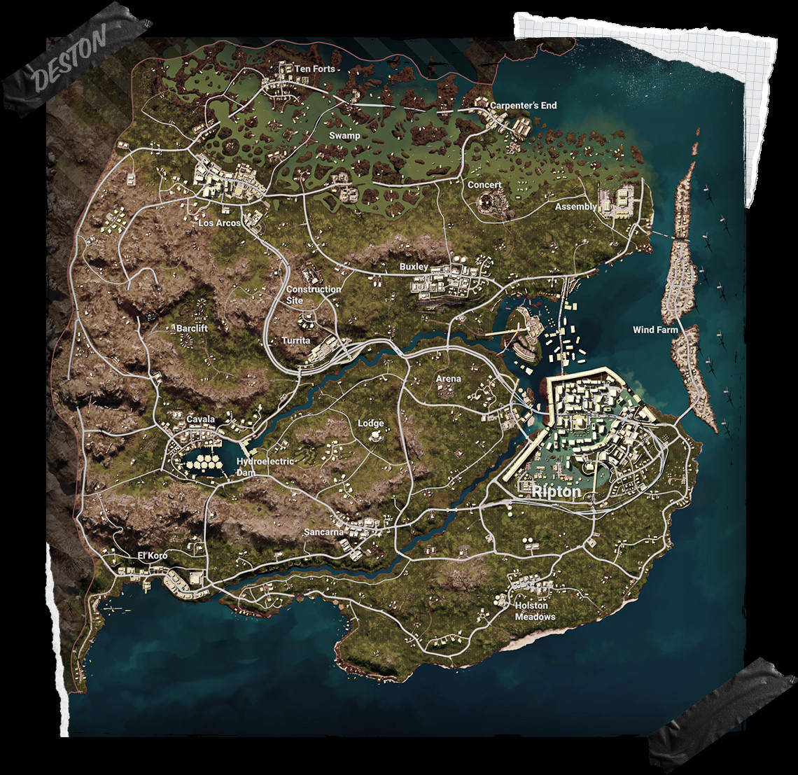 Новая карта Deston для PUBG: Battlegrounds станет доступна 13 июля - изображение 1 Новая карта Deston для PUBG: Battlegrounds станет доступна 13 июля - фото 1