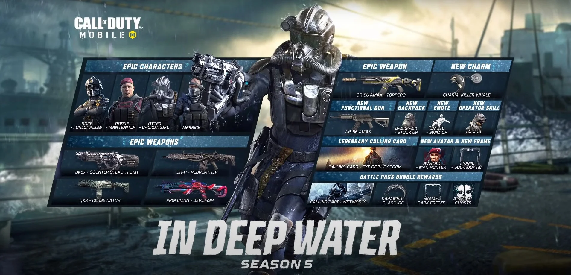 В пятом сезоне Call of Duty Mobile игроки погрузятся в «Глубокие воды» - фото 1