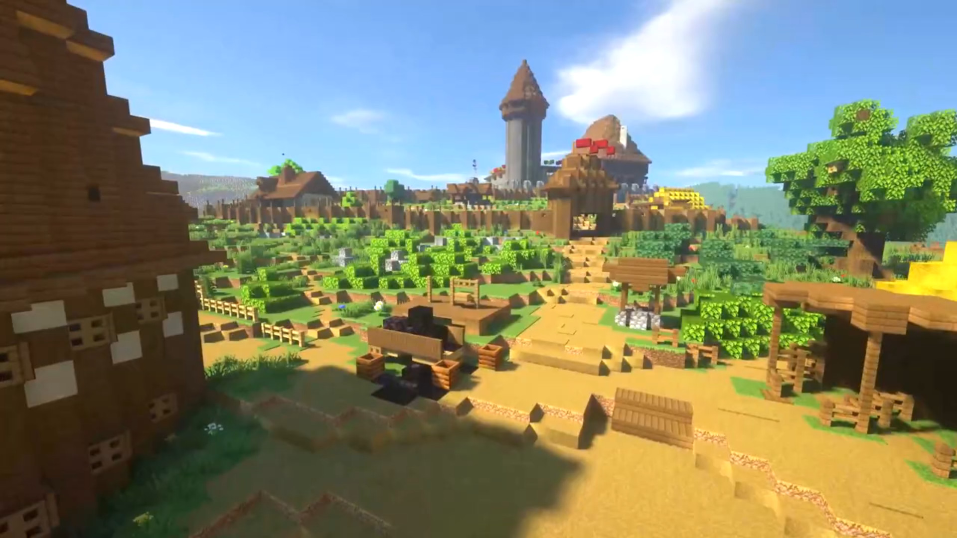 Представлен дебютный трейлер фанатского «ремейка» Kingdom Come Deliverance в Minecraft - изображение обложка
