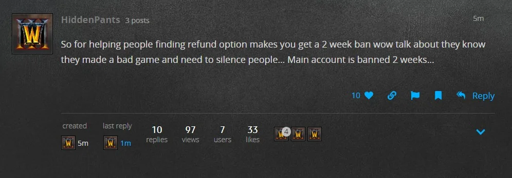 Warcraft III Reforged: скандалы с банами на форуме, ложная реклама и аутсорс разработки - фото 1
