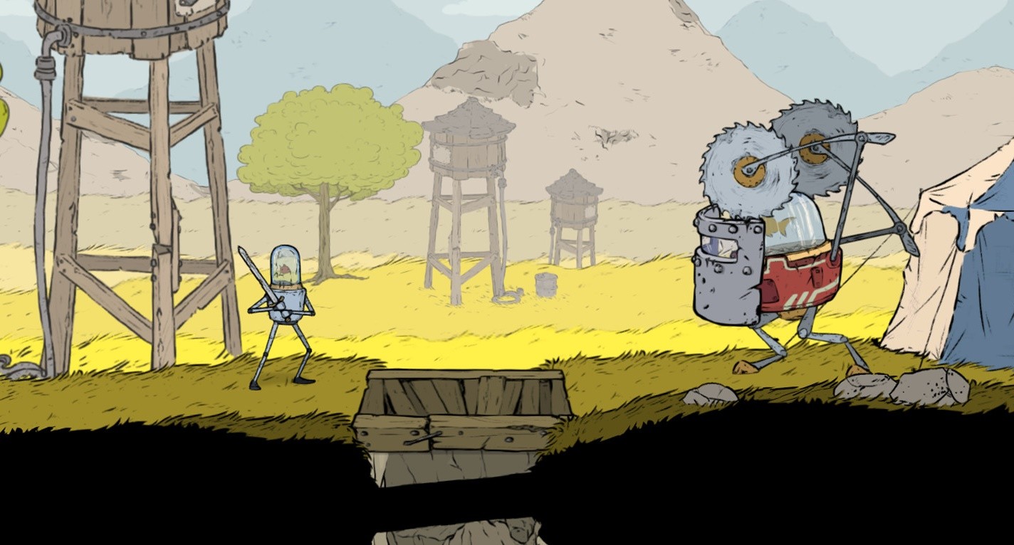 Метроидвания с рыбоголовыми роботами Feudal Alloy выйдет 17 января - изображение обложка