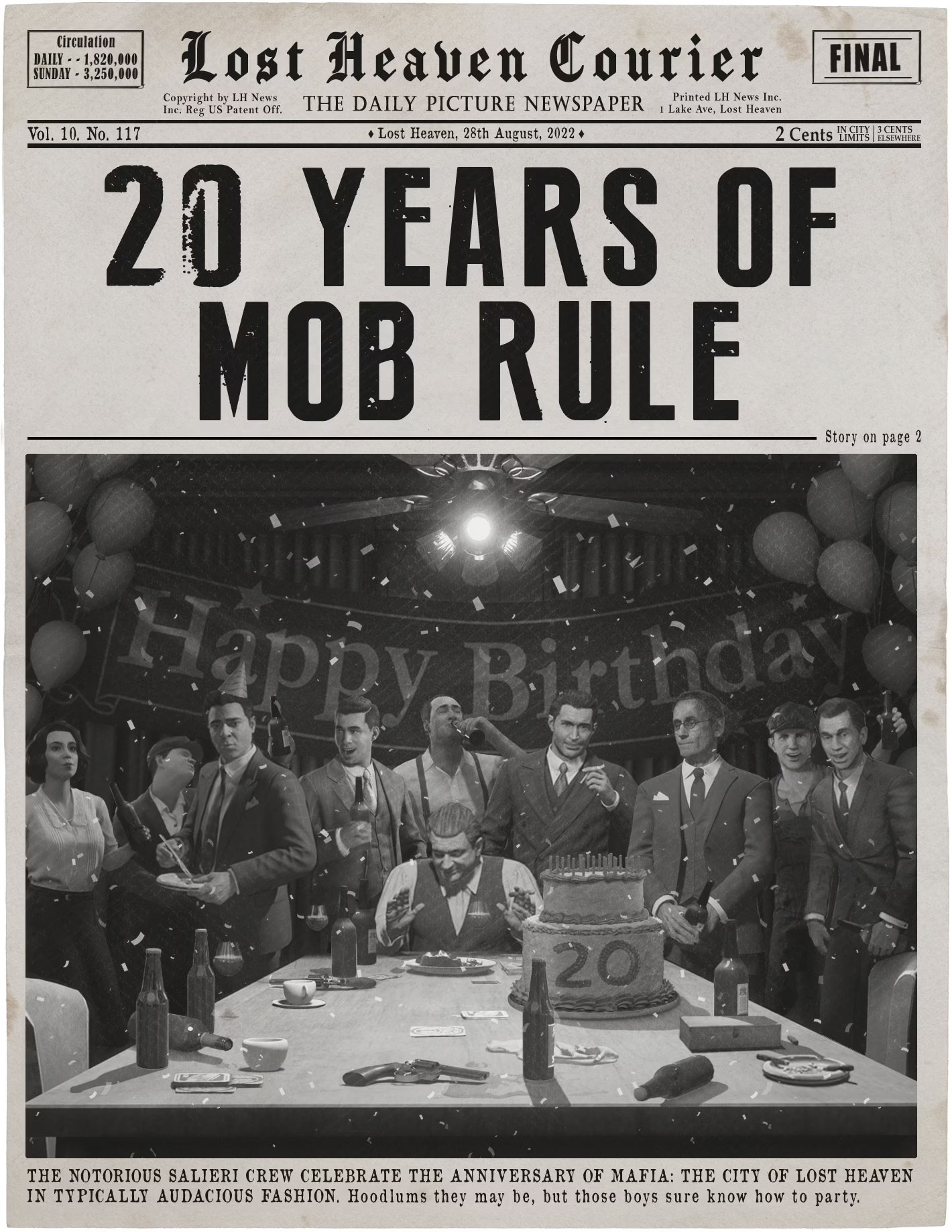 2K подтвердила разработку новой части Mafia - изображение 1 2K подтвердила разработку новой части Mafia - фото 1