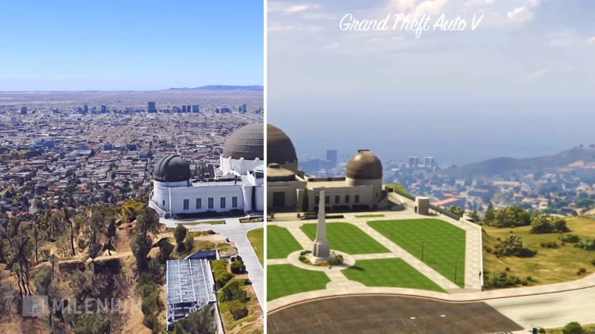 Места из GTA 5 сравнили с реальными достопримечательностями в Google Earth - фото 1