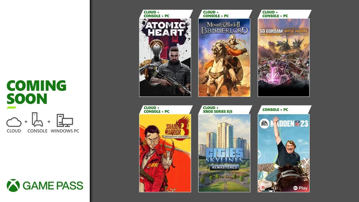 Скоро в Xbox Game Pass добавят Atomic Heart, Shadow Warrior 3 и ещё 4 игры - фото 1