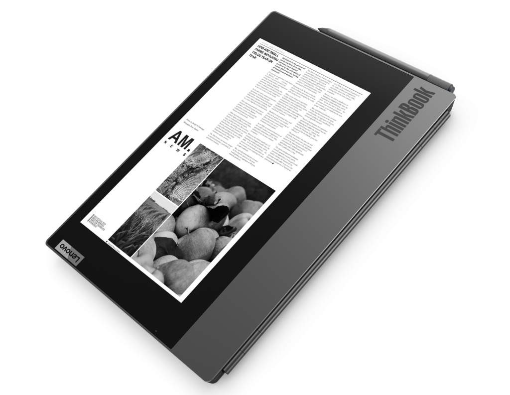 Lenovo ThinkBook Plus оснастили огромным E ink экраном - изображение обложка
