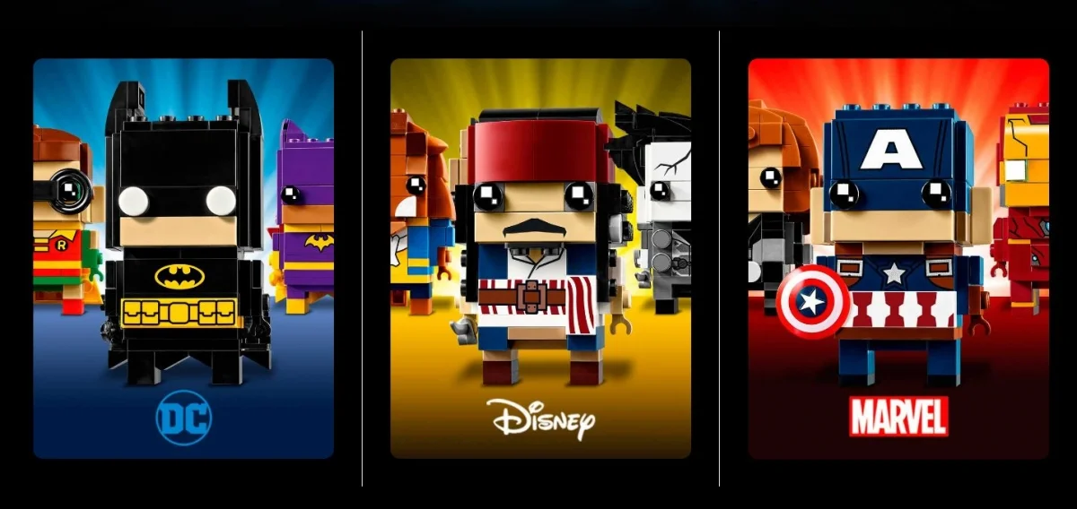 LEGO выпустила линейку BrickHeadz, посвященную героям «Лего Фильм: Бэтмен», Marvel и Disney. - фото 1