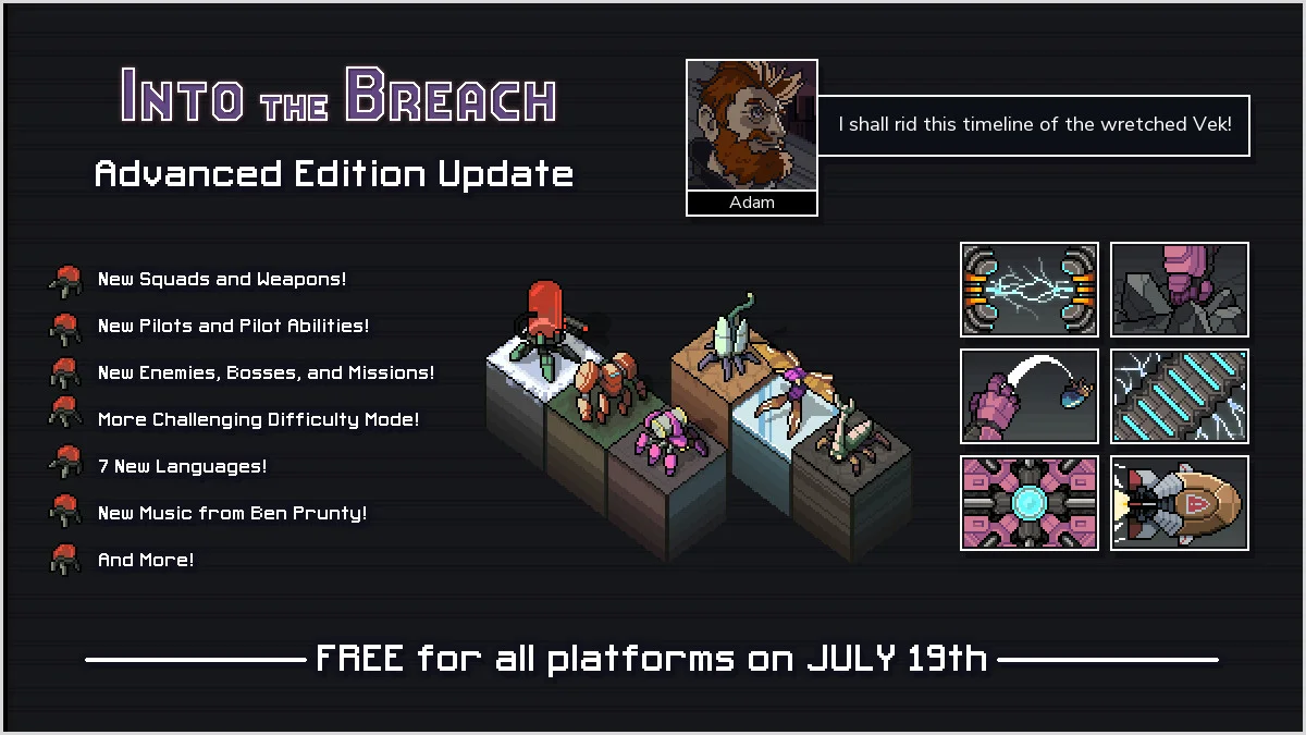 Into The Breach получит новый контент и выйдет на Android и iOS — 19 июля - фото 1