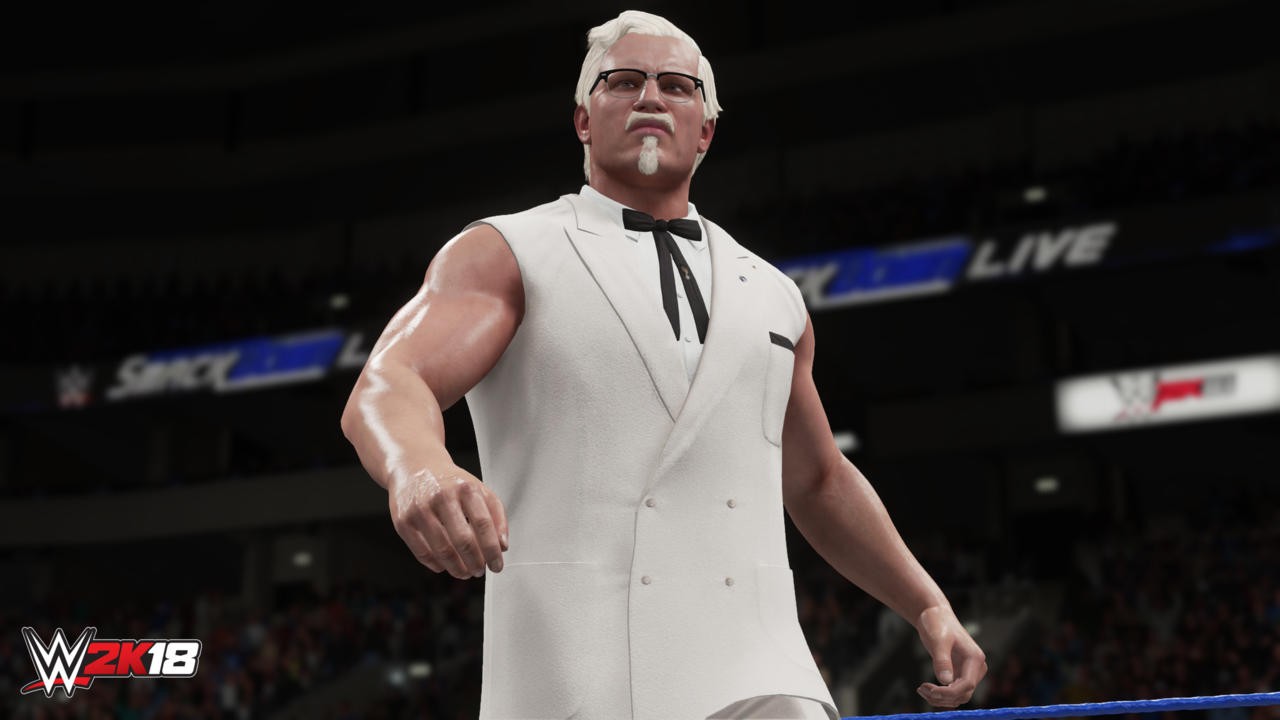 В WWE 2K18 появится основатель KFC - изображение обложка