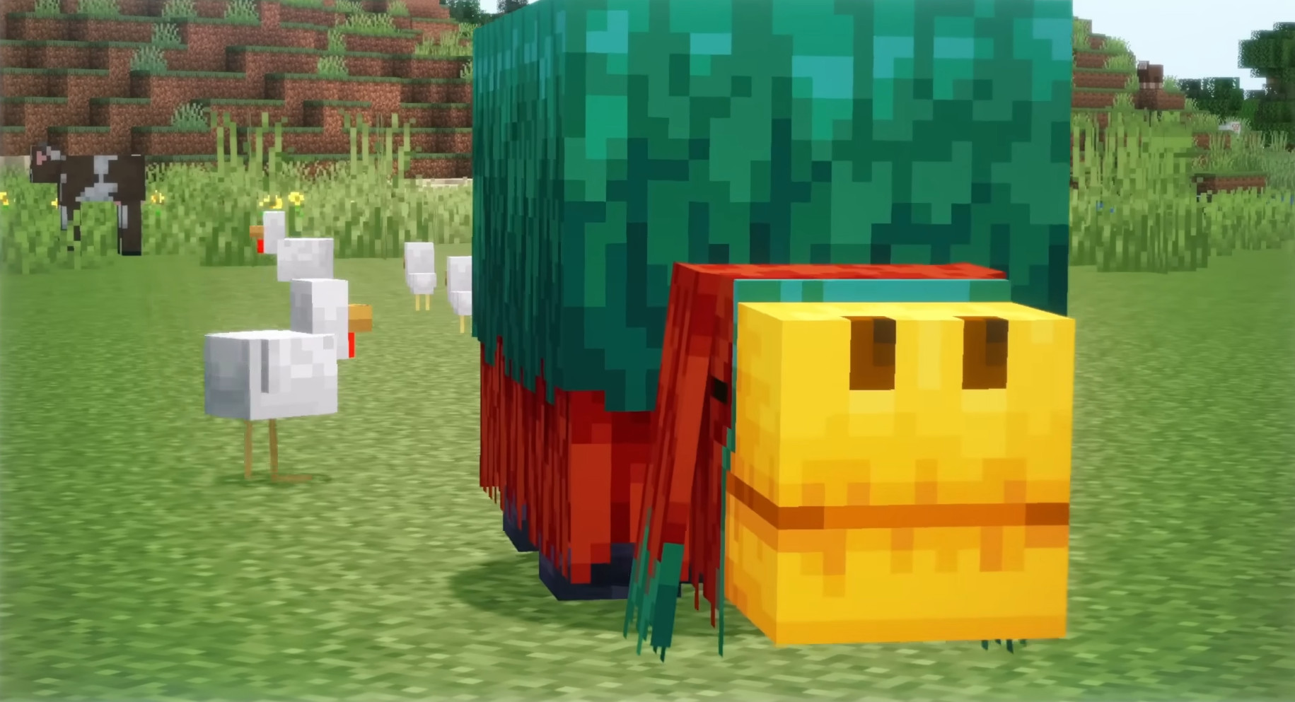 Свежий ролик Minecraft посвятили мобу Нюхачу и сакуре из Trails and Tales - изображение обложка